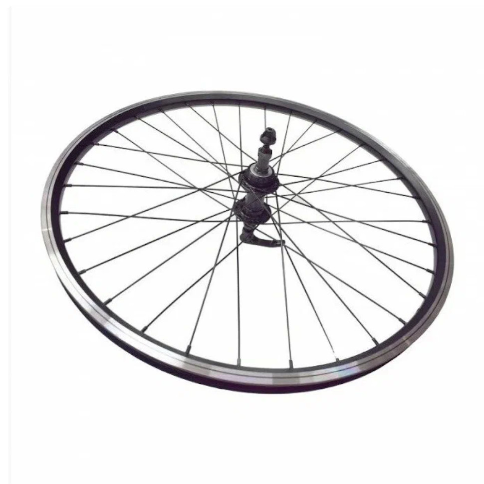 Колесо в сборе, 20", Заднее, WZ-201R, 28 отв., 135 мм, 10 мм (гайка), V-Brake, Под трещотку 6/7 ск., Двустеночный, Forward DW
