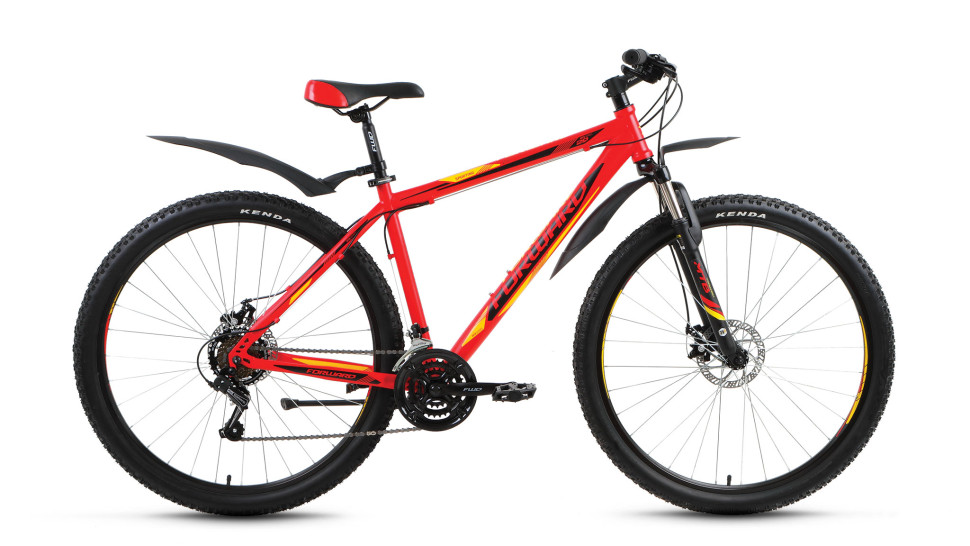 велосипед FORWARD SPORTING 2.0 29 disc (29" 21ск рост 19'') красный матовый 2017