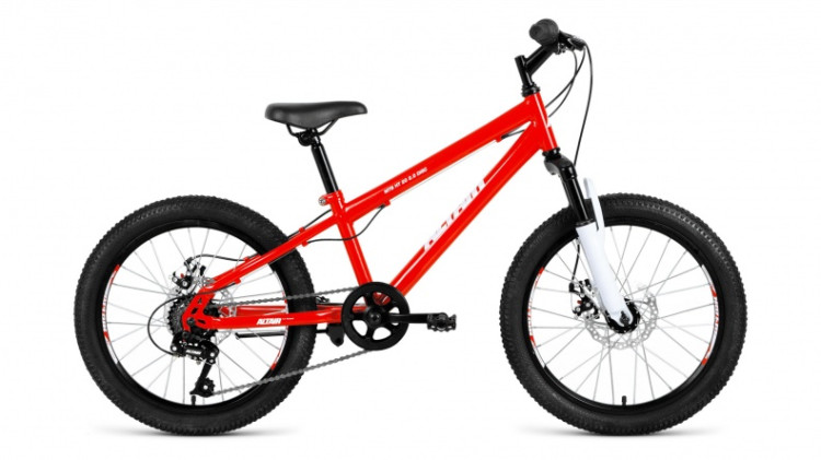 велосипед ALTAIR MTB HT 20 2.0 disc (20" 6 ск. рост 10.5") красный 2019