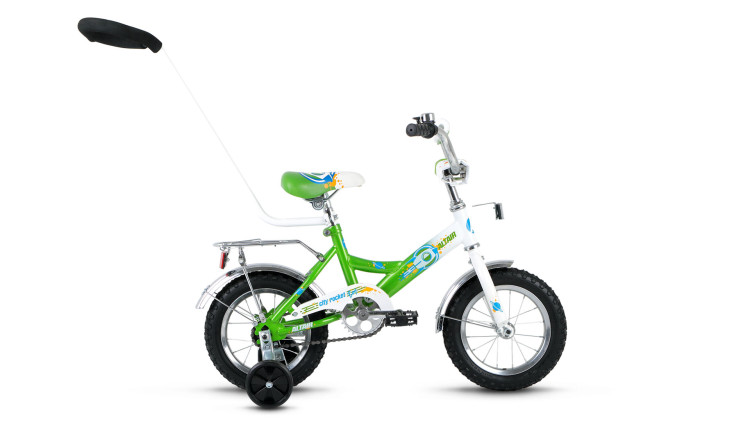 велосипед ALTAIR City boy 12 (12'' 1ск.) белый / зеленый 2017