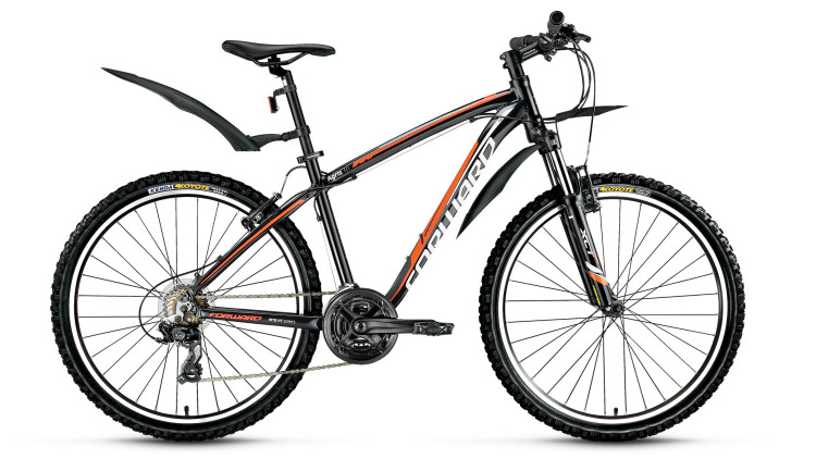 велосипед FORWARD AGRIS 1.0 алюм. (26" 21ск рост 17") черный