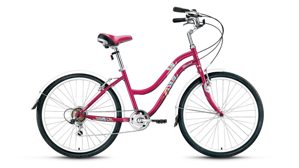 велосипед FORWARD EVIA 26 1.0 (26" 7ск) бордовый матовый 2017