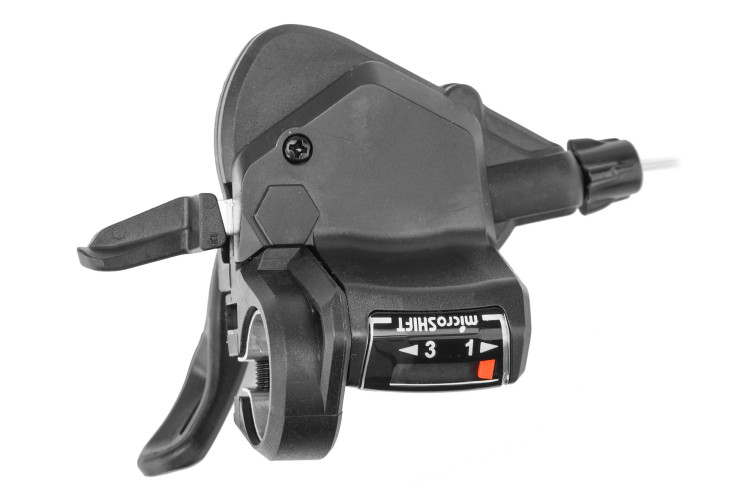 Шифтер/манетка лев., MICROSHIFT TS39-3, 3 ск, 1800 мм