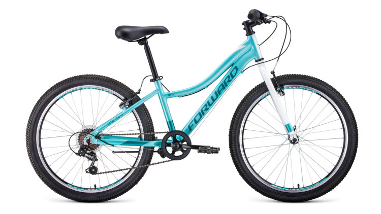 велосипед FORWARD JADE 24 1.0 (24" 7 ск. рост 13") 2019-2020, мятный