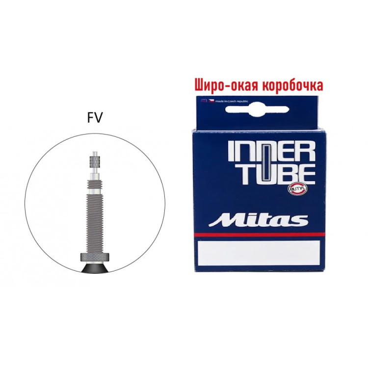 Камера, 27,5 x 2,10 - 3,00 (54/75 - 584), EXTREME, 1.20 mm, FV47, Rubena/Mitas