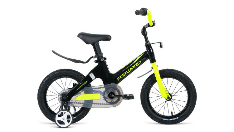 велосипед FORWARD COSMO 14 (14'' 1ск.) черный/зеленый 2019