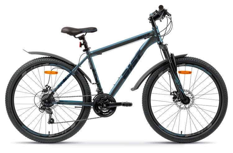 Велосипед AIST Quest Disc 26" 16" синий 2025 4810310035182