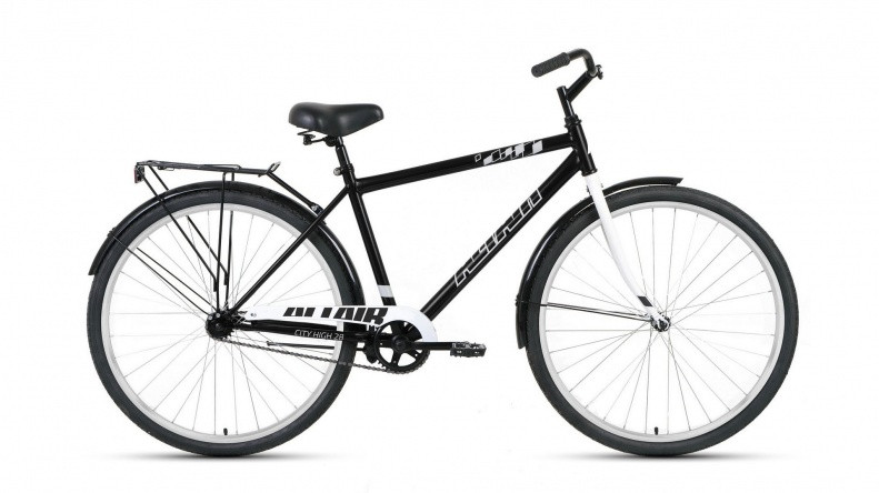 велосипед ALTAIR CITY 28 high (28" 1 ск. рост 19") 2019-2020, черный/серый
