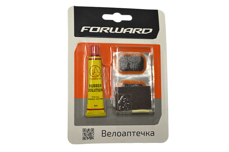 Велоаптечка, 5 заплаток, клей 8мл, блистер, FORWARD