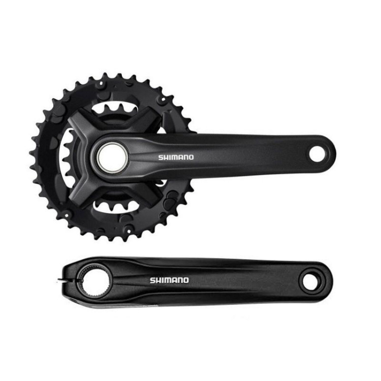 Система Shimano MT210-2B, 175мм, 36/22T, инт. вал, цв. черн, для 9ск.