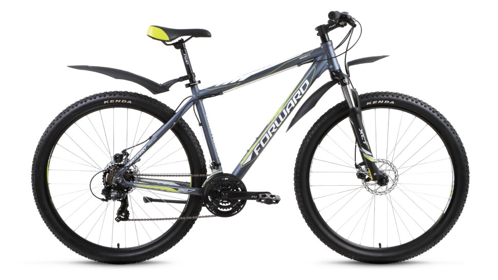 велосипед FORWARD APACHE 2.0 29 disc алюм. (29" 21ск рост 19") серый матовый
