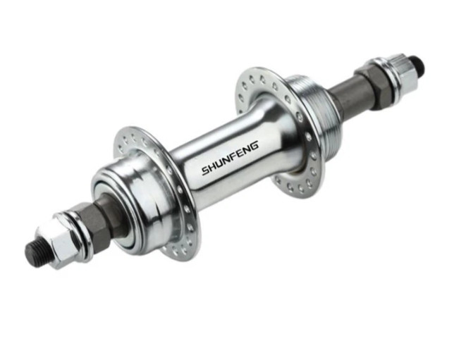 Втулка задняя, SF-HB03R, 36 отв., 3/8"x130х170 мм, под ободной тормоз, SHUNFENG, черный