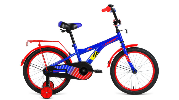 велосипед FORWARD CROCKY 18 (18" 1 ск.) 2019-2020, синий/красный