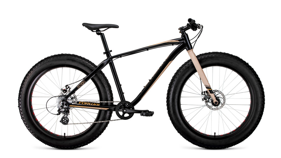 велосипед FORWARD BIZON 26 (26" 8 ск. рост 18") черный / бежевый 2019