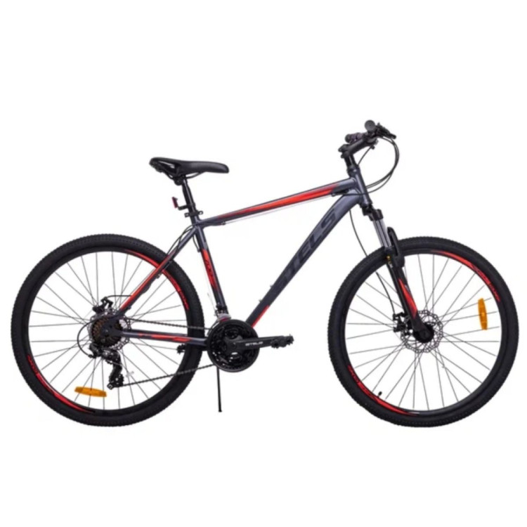 Велосипед STELS Navigator 700 MD 27.5 (рост 21", 21 ск., Серый/Красный)