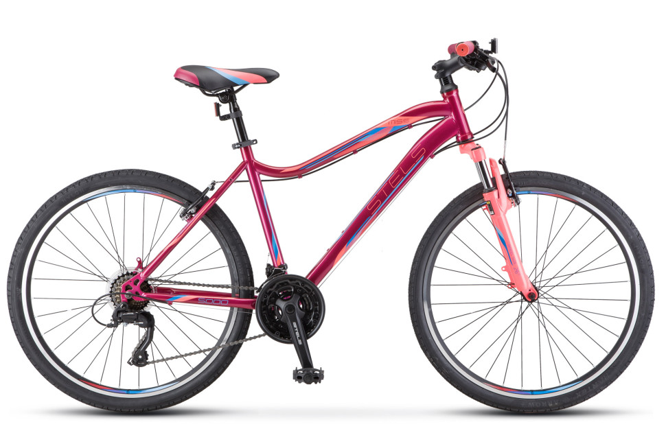 Велосипед STELS Miss-5000 V (26", рост 18", Вишнёвый/розовый), арт. V050 QR