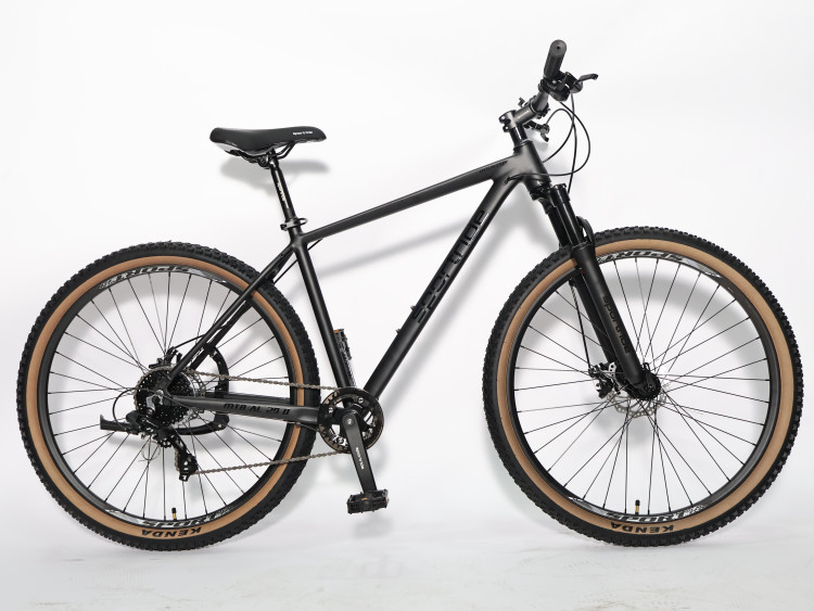 Велосипед SPORTRIDE MTB AL 29 D (8 ск., рост 17") черный мат 2026