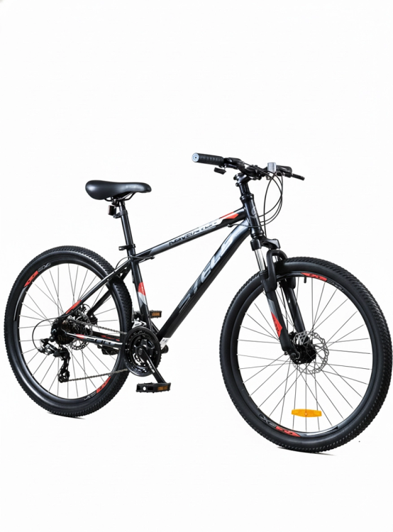 Велосипед STELS Navigator 500 MD 26 (рост 16", 21 ск., Черный/Красный 2026)