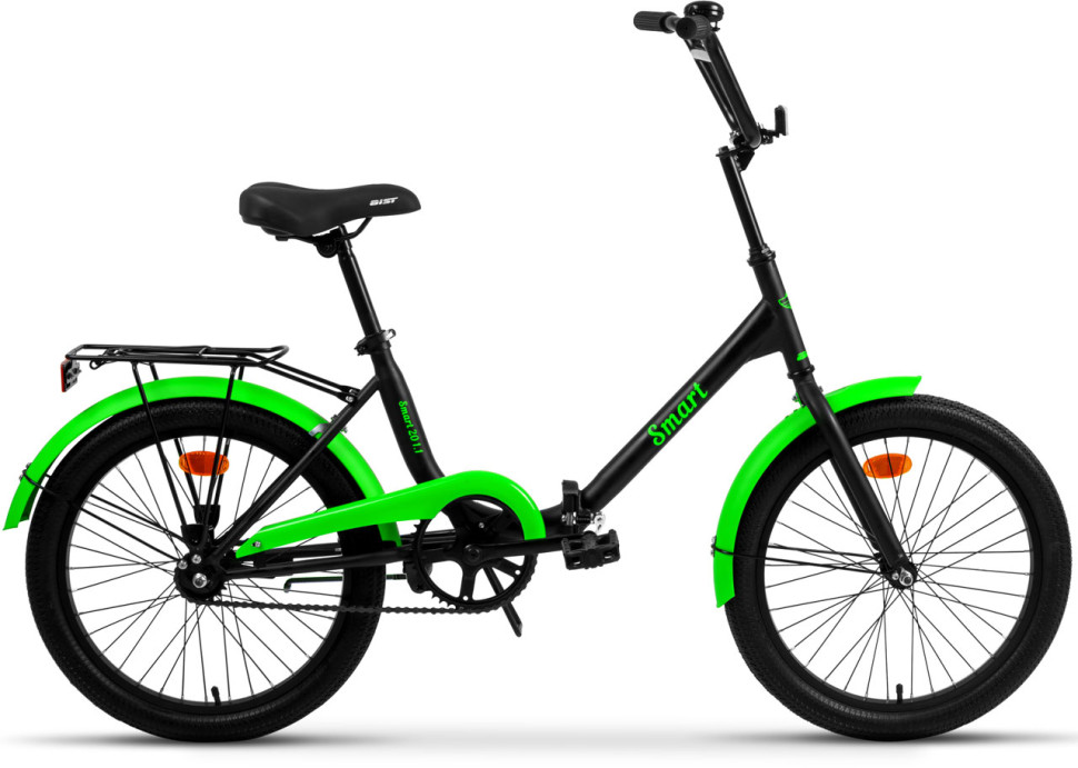 Велосипед AIST Smart 20 1.1 20 черно-зеленый 2025 4810310034437