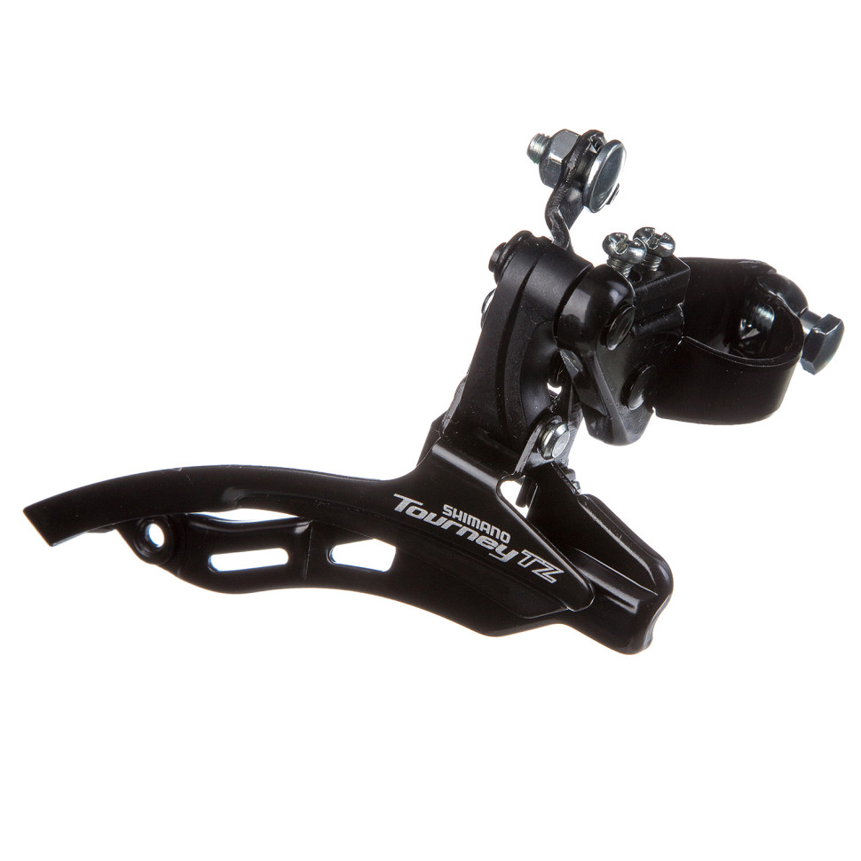 Переключатель передний, SHIMANO TZ, FD-TZ500-DS6, 3 ск, хомут 28.6, верх. тяга, 66-69°, 42T