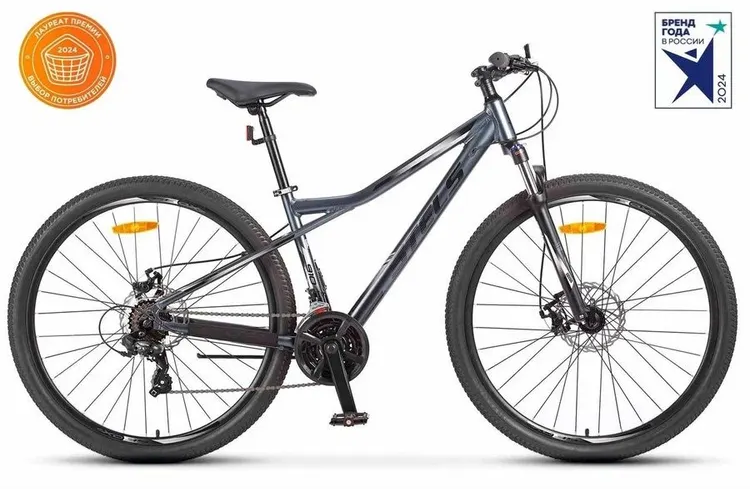 Велосипед STELS Navigator 910 MD 29 (рост 16", 21 ск., Матово-серый)