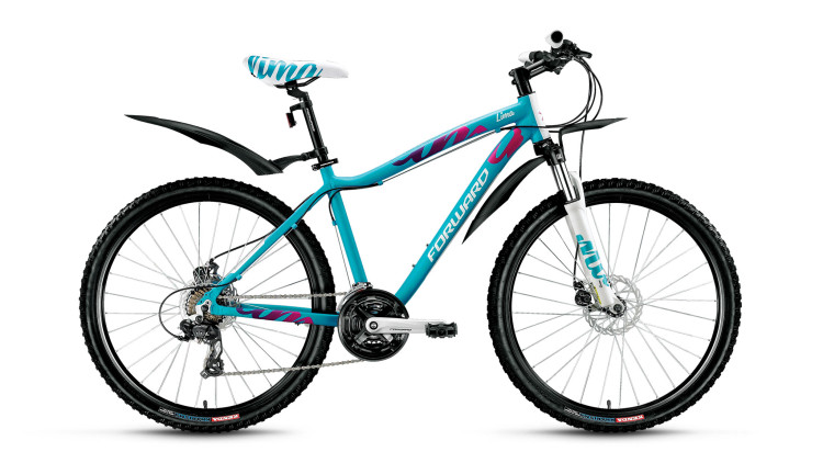 велосипед FORWARD LIMA 2.0 disc алюм. (26'' 21ск рост 17") синий матовый