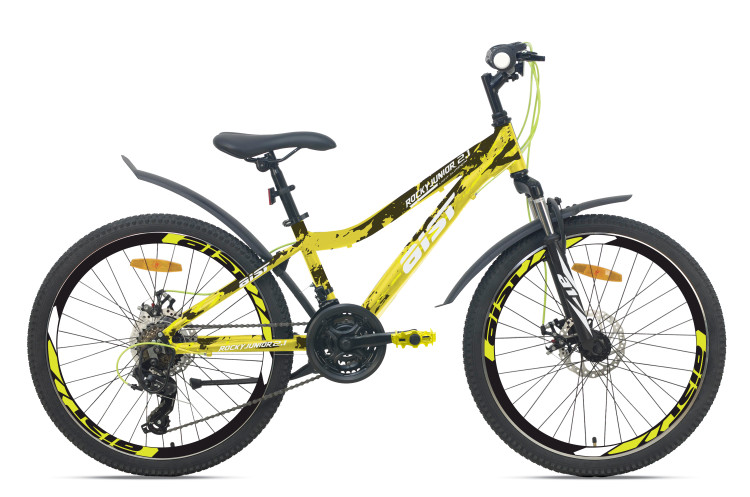 Велосипед AIST Rocky Junior 2.1 24" 7ск. 2024 желтый QR