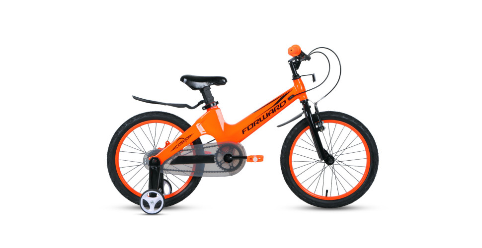 Велосипед FORWARD COSMO 18 2.0 (18" 1 ск.) 2022, оранжевый