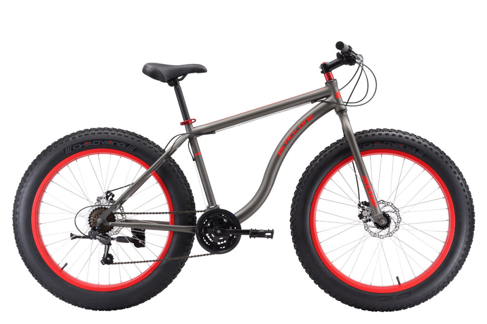Велосипед Black One Monster 26 D серый/вишнёвый 18"