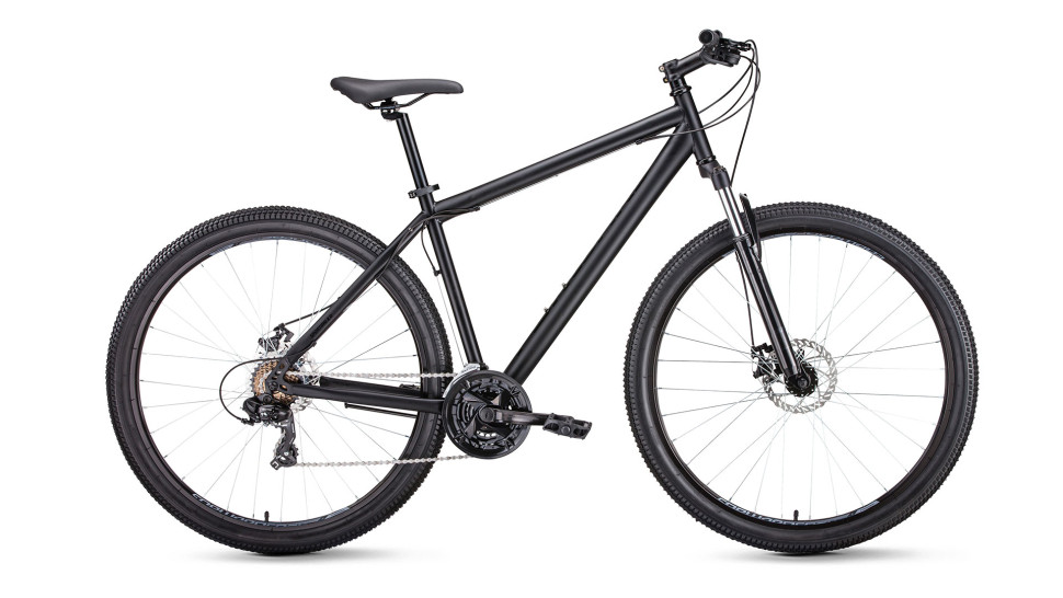 велосипед FORWARD SPORTING 29 2.1 disc (29" 21 ск. рост 21") 2019-2020, черный
