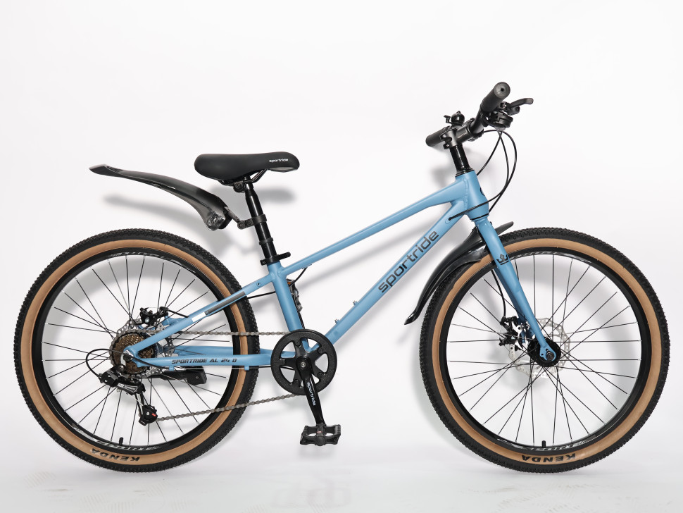 Велосипед SPORTRIDE AL 24 D (7 ск., рост OS) серый мат 2026