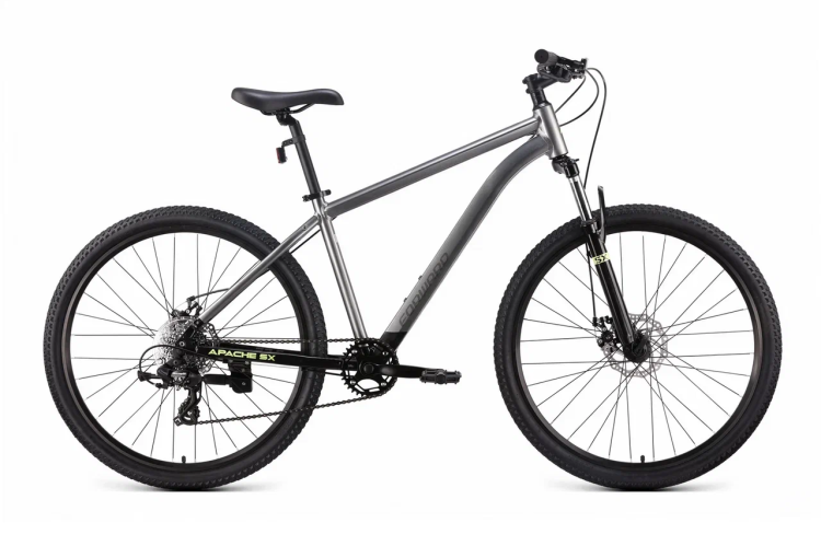 Велосипед FORWARD APACHE SX 27,5 17" 2026 тёмно-серый / чёрный