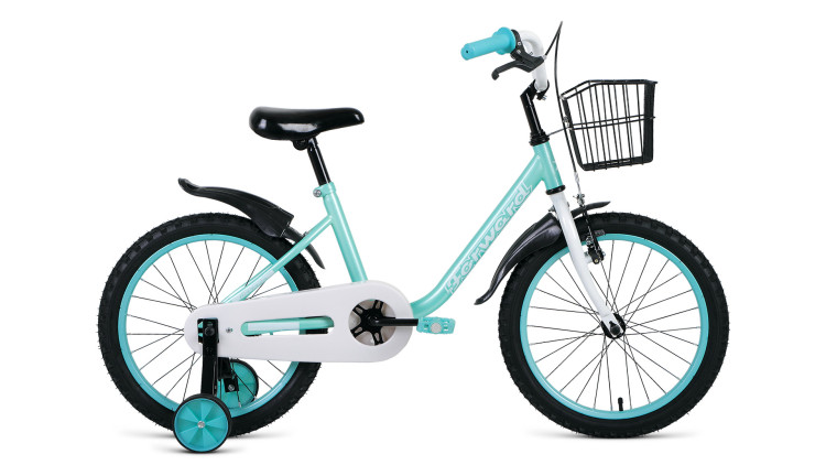 Велосипед FORWARD BARRIO 18 (18" 1 ск.) 2020-2021, бирюзовый, 1BKW1K1D1004