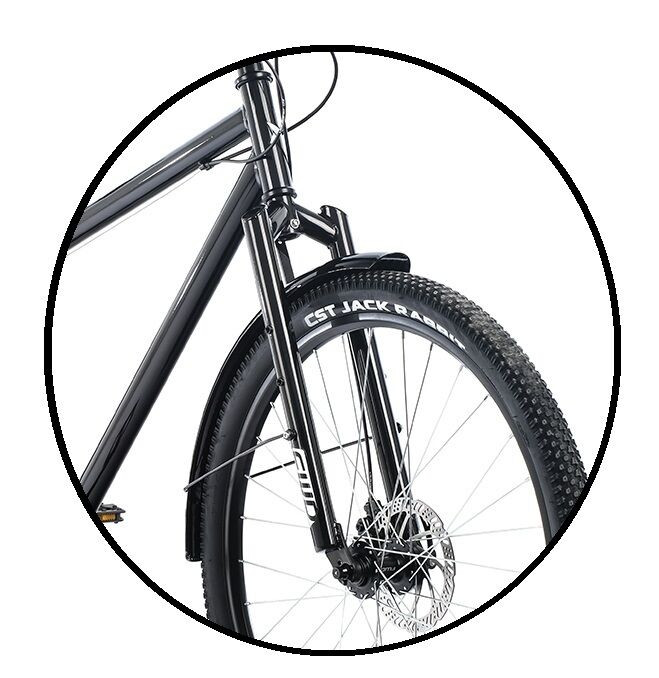 Вилка жесткая 29", MTB, шток 1 1/8" - 226 мм, под эксцентрик, под диск