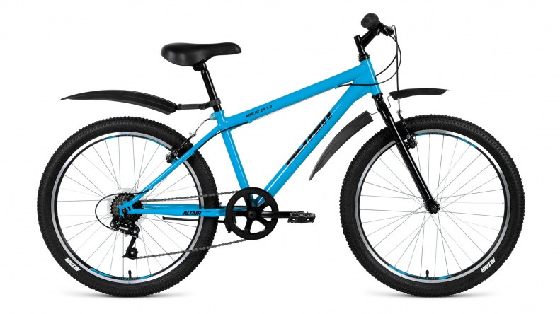 велосипед ALTAIR MTB HT 24 1.0 (24" 6 ск. рост 14") бирюзовый 2019