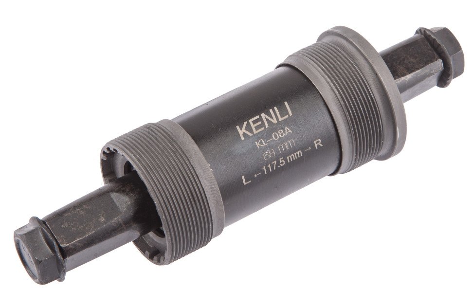 Картридж каретки KL-08A Kenli 68x117.5 мм, 1.37"x24tpi, ось под квадрат, стальной