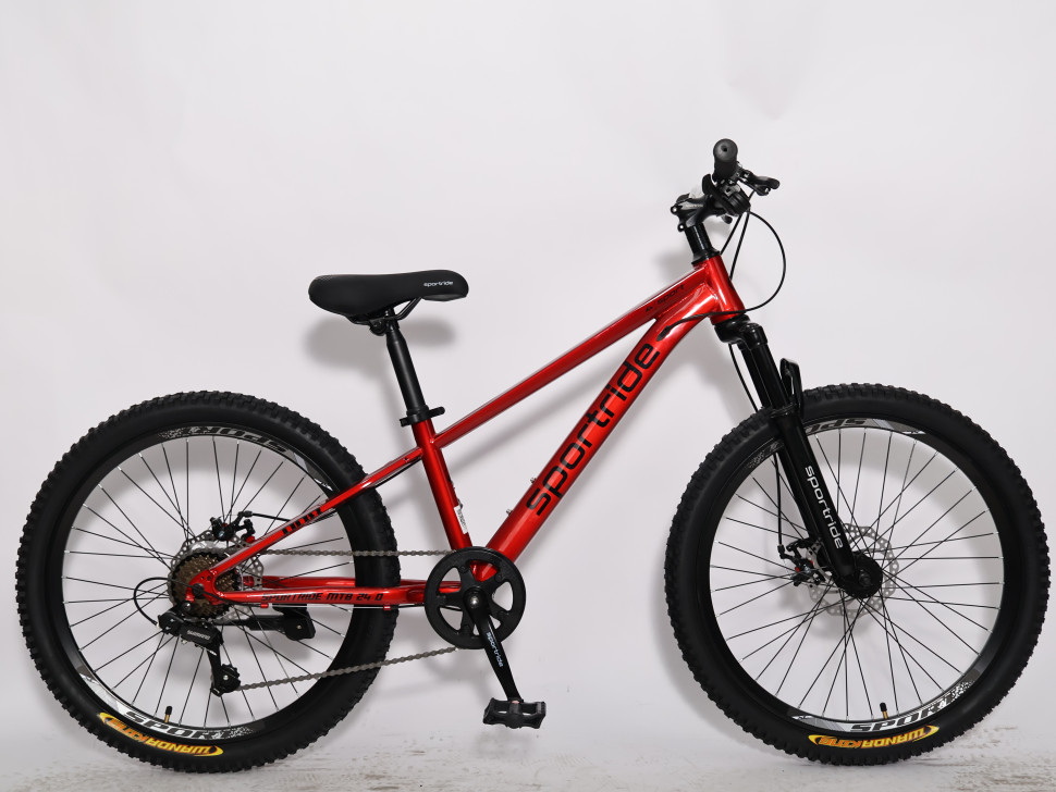 Велосипед SPORTRIDE MTB 24 D (7 ск., рост 11,5") красный 2026