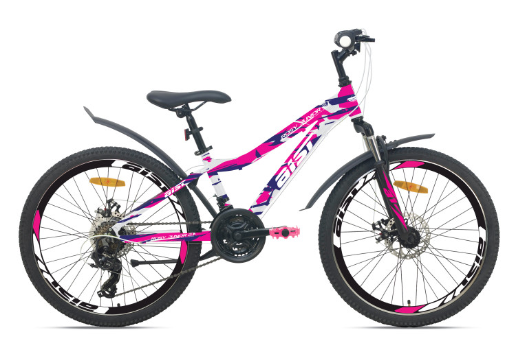 Велосипед AIST Rosy Junior 2.1 7ск., 24" 2024 белый QR