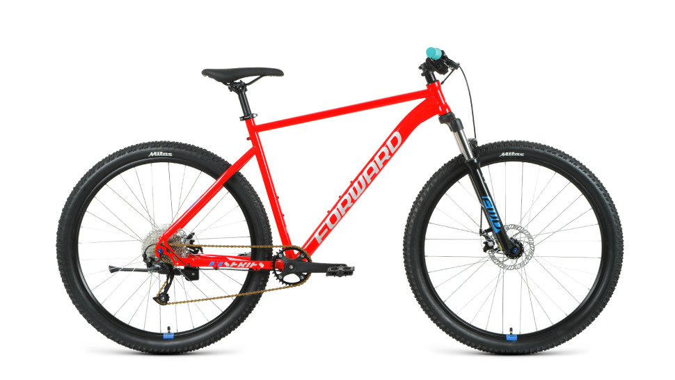 Велосипед FORWARD SPORTING 29 XX (29" 9 ск. рост 17") 2020-2021, красный/синий
