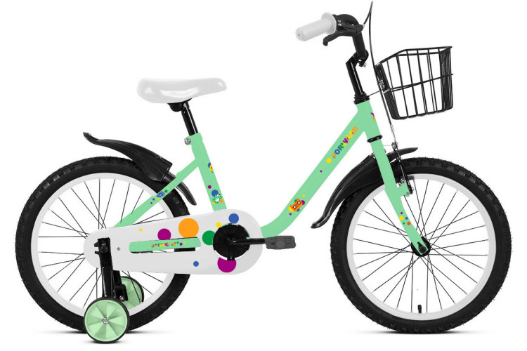 Велосипед FORWARD BARRIO 18 (18" 1 ск.) 2023, мятный QR