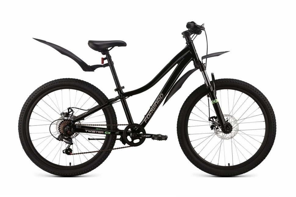 Велосипед FORWARD TWISTER CX 24 12" 2026 чёрный