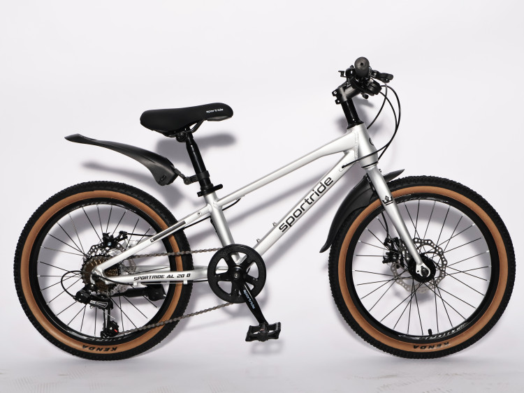 Велосипед SPORTRIDE AL 20 D (7 ск., рост OS) светло-серый 2026