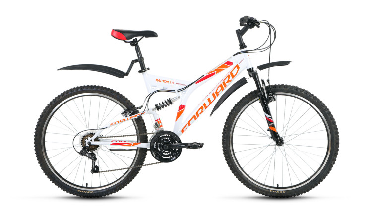 велосипед FORWARD RAPTOR 1.0 (26" 21ск рост 18'') белый 2017