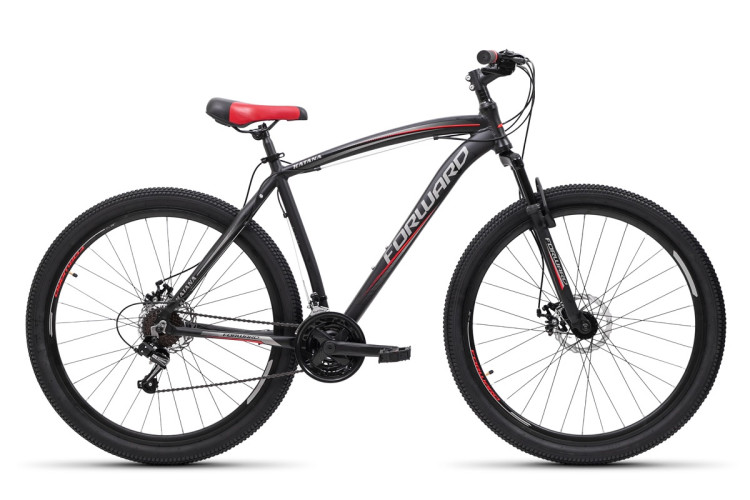 велосипед FORWARD KATANA 29" disc алюм. (29 21ск рост 20,5") черный 2018