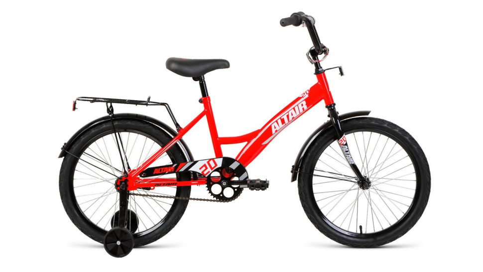 Велосипед ALTAIR KIDS 20 (20" 1 ск. рост. 13") 2022, красный/серебристый QR