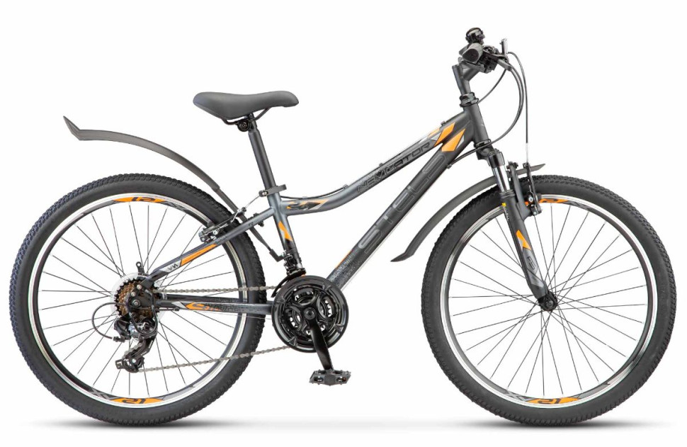 Велосипед STELS Navigator-410 24" V 21sp (12" Антрацитовый/черный) V010 QR