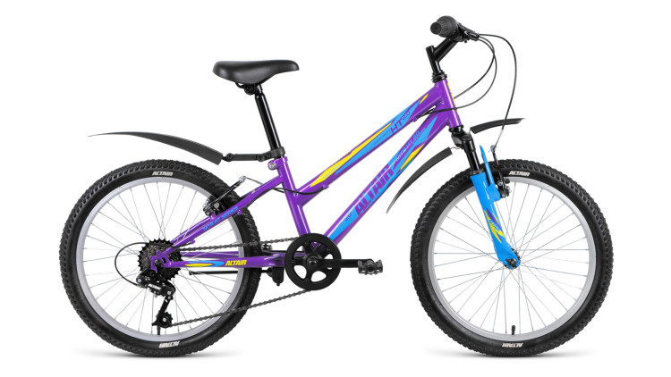 велосипед ALTAIR MTB HT 20 2.0 Lady (20" 6 ск. рост 10.5") фиолетовый 2018