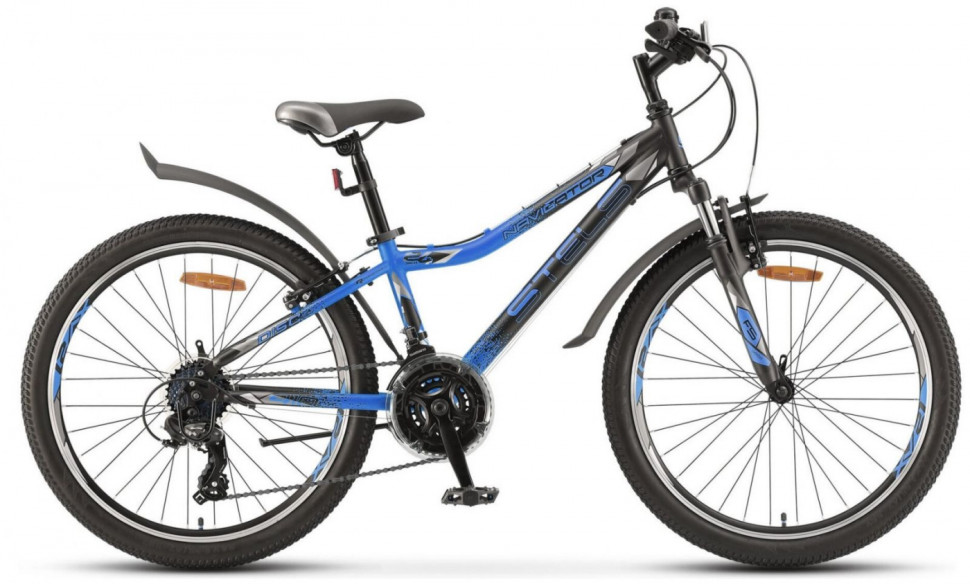 Велосипед STELS Navigator-410 24" V 21sp (13" Черный/синий) V010 QR
