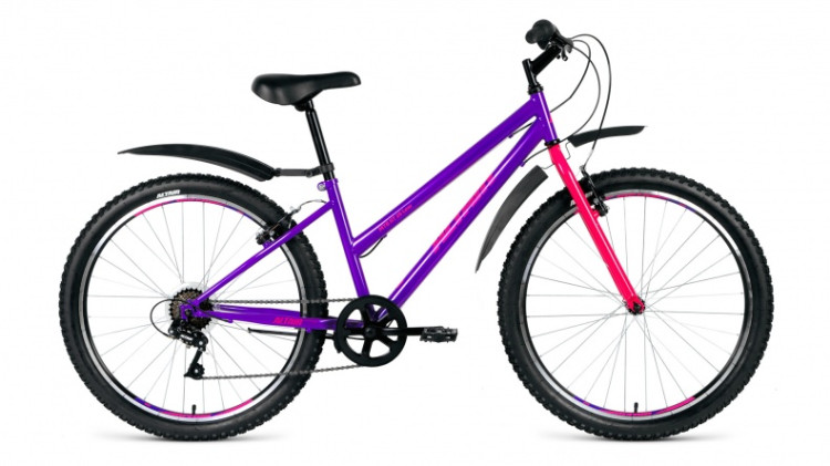 велосипед ALTAIR MTB HT 26 low (26" 6ск рост 15'') фиолетовый 2019