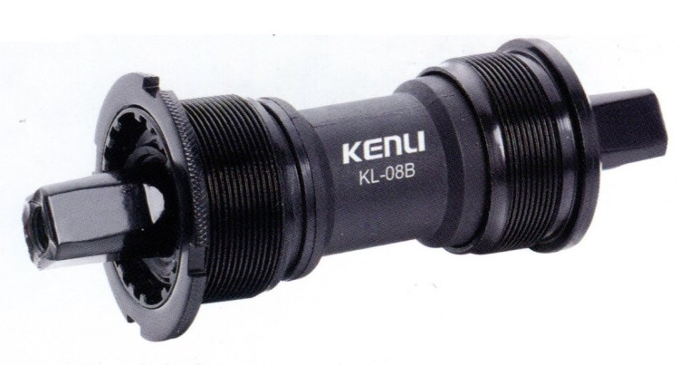 Полукартридж каретки 68х113мм KL-08B KENLI 1.37"х24tpi, ось под квадрат, стальной/пластиковый
